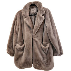 Blank NYC Faux Fur Coat in Taupe